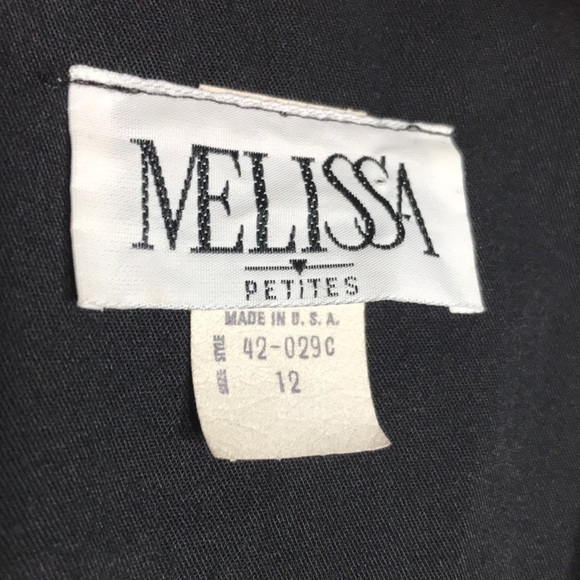 Vintage Melissa Puffy Sleeves Floral Blouse and Skirt Set - Picture 11 of 12